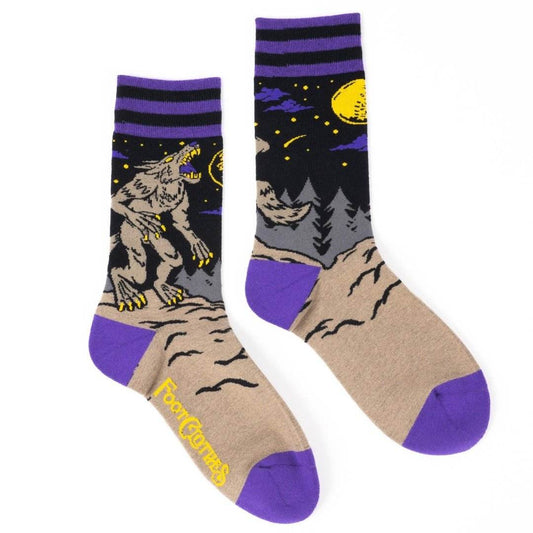 Evil AF Werewolf Crew Socks - 
