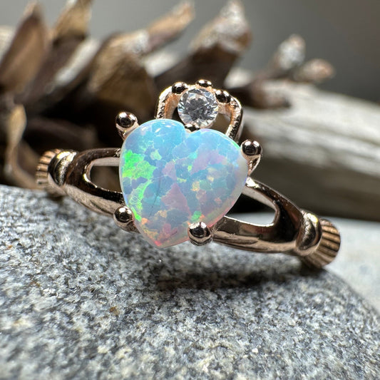 Raynette Claddagh Opal Ring