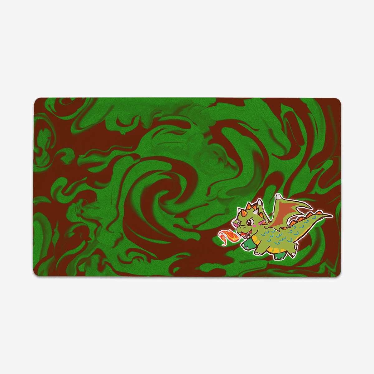 Dragon Breath Playmat - Standard Playmat / Plain / Breen