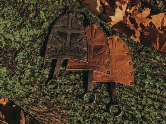 Viking Leather Key Holder - Olive