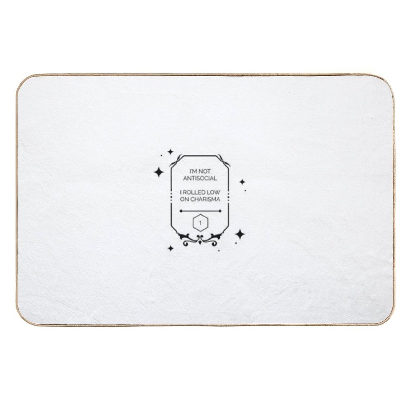 Dnd Charisma Roll D1 Fail  Slip-Resistant Bath Mat