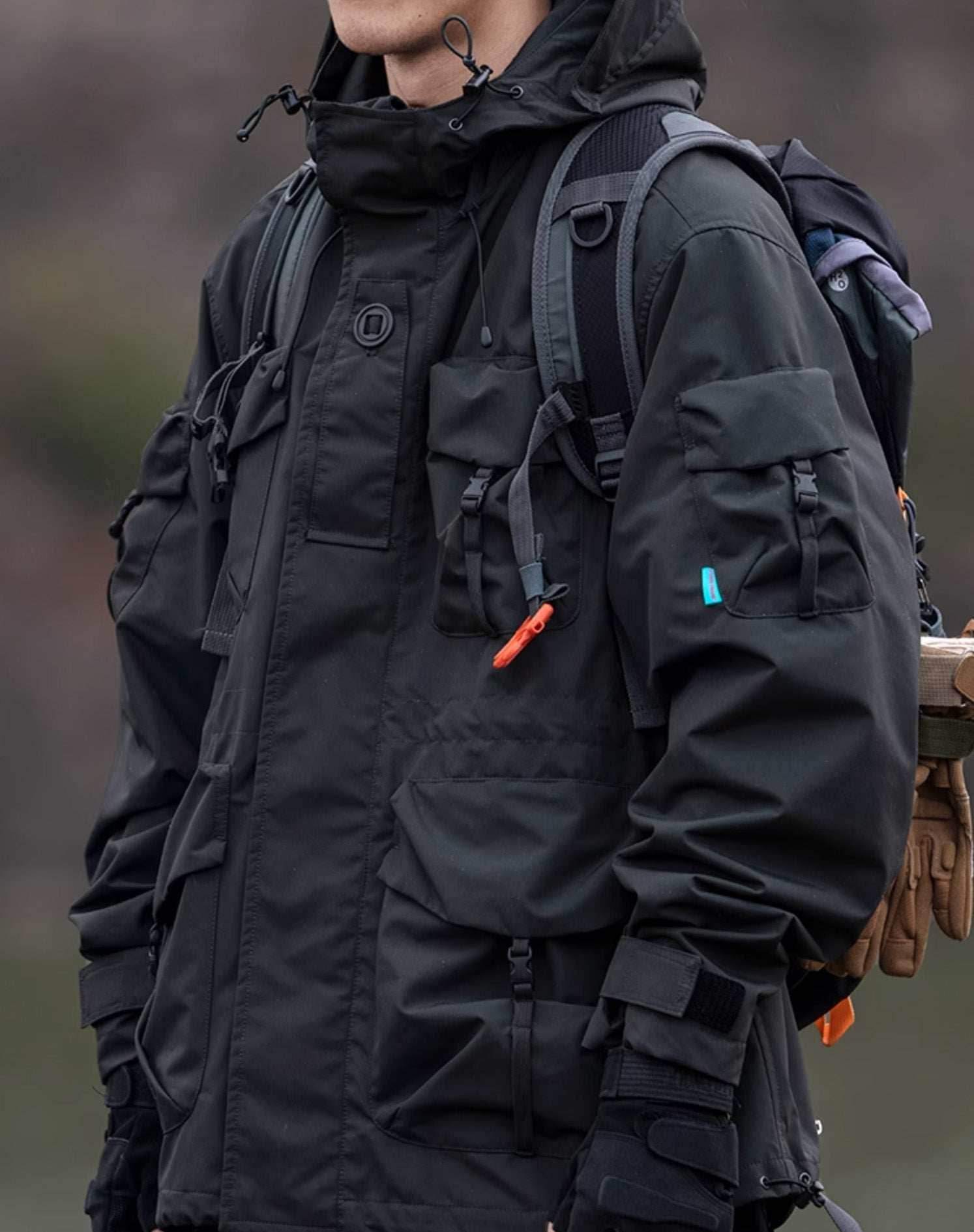 APEJ8 Black Tactical Wilderness Jacket - Black / S