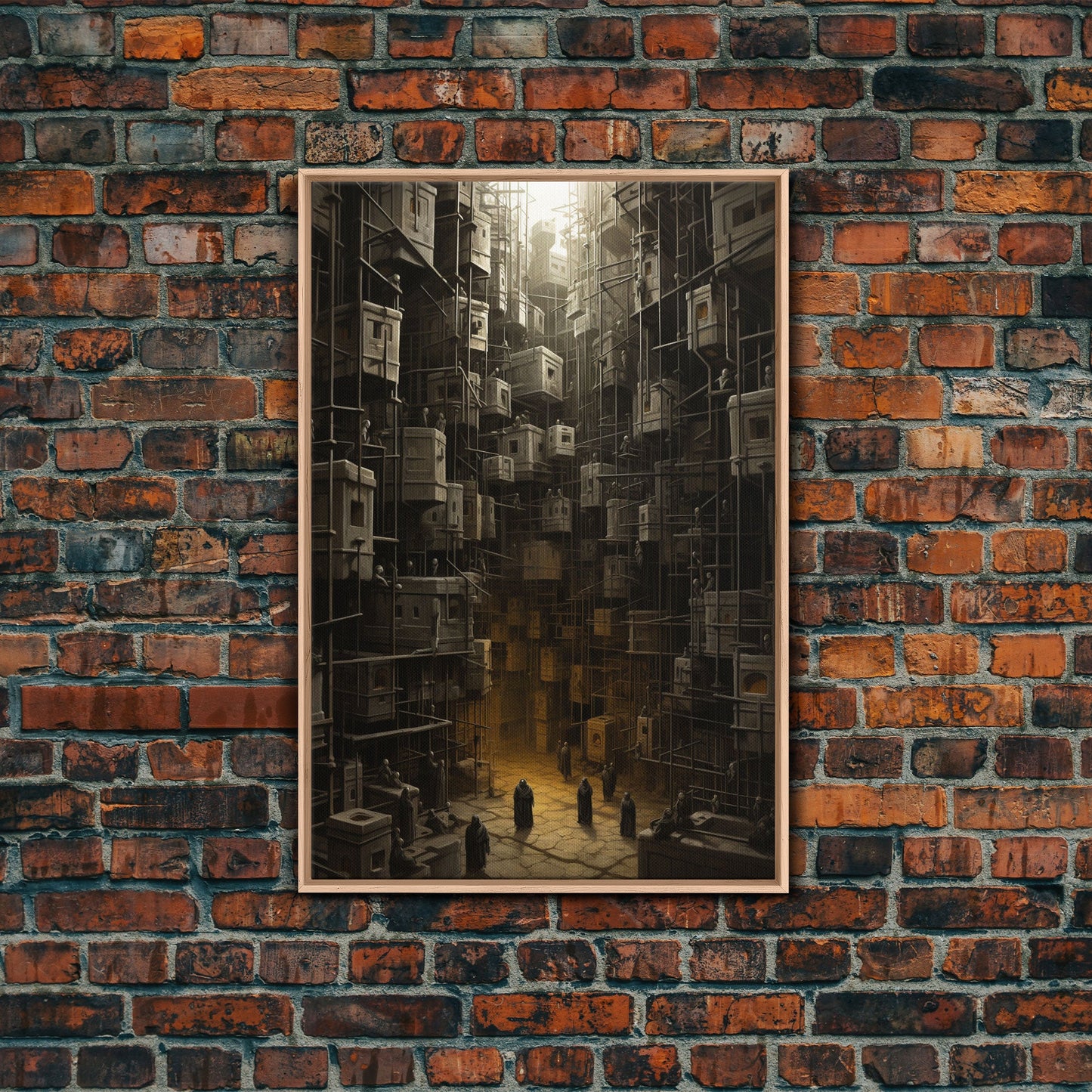 Creepy Wall Decor, Dark Art Print, Canvas Print, Wall Hanging, Portrait Art, Spooky Room Decor, Dark Fantasy Art, Fantasy Artwork,  RV Decor