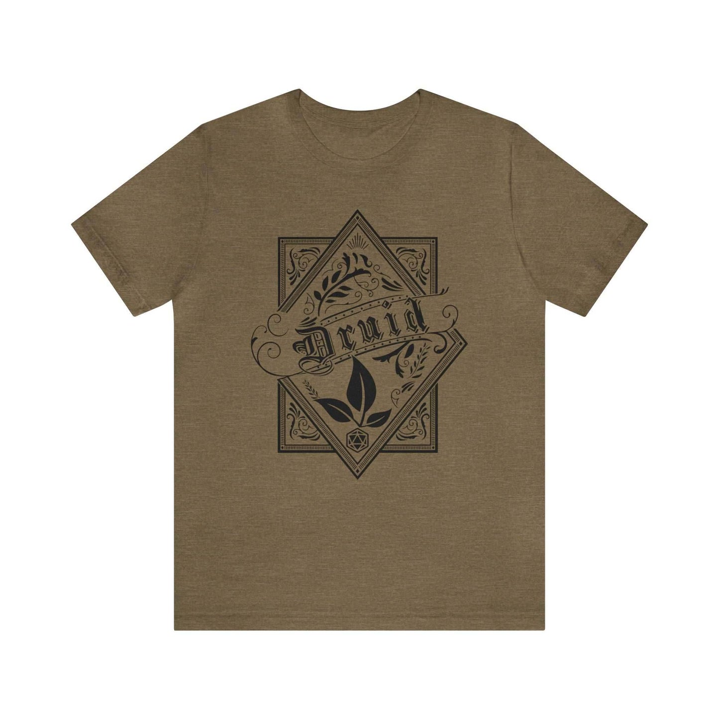 Druid Class Shirt - Heather Olive / S