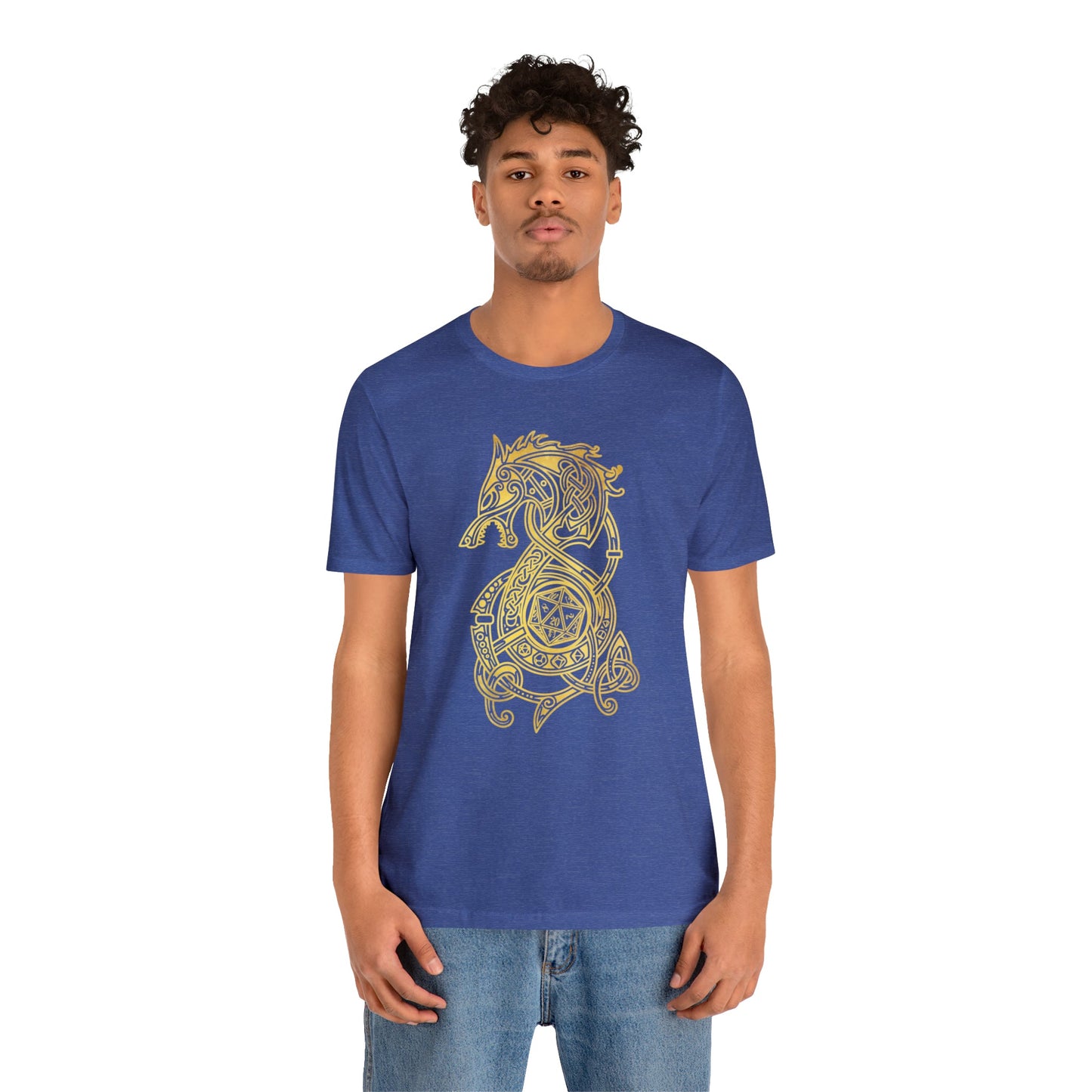 Golden Celtic Dice Dragon Shirt
