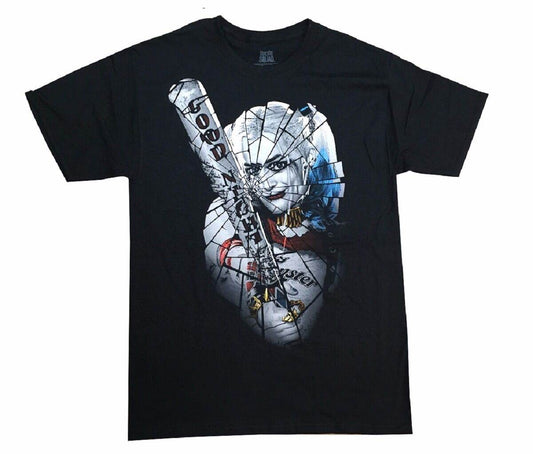 Suicide Squad Harley Quinn Shattered Glass Adult T-Shirt - S
