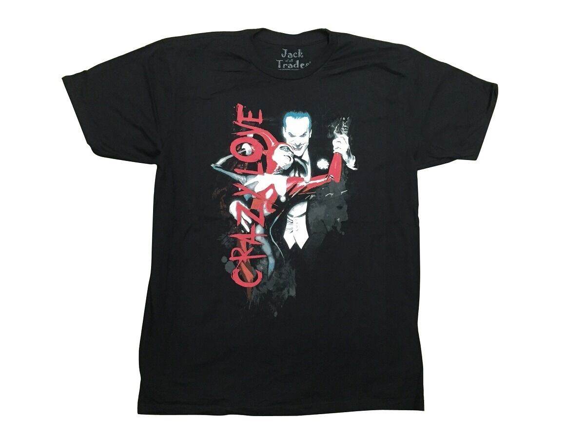 Joker And Harley Quinn Crazy Love Batman Premium Adult T-Shirt - L