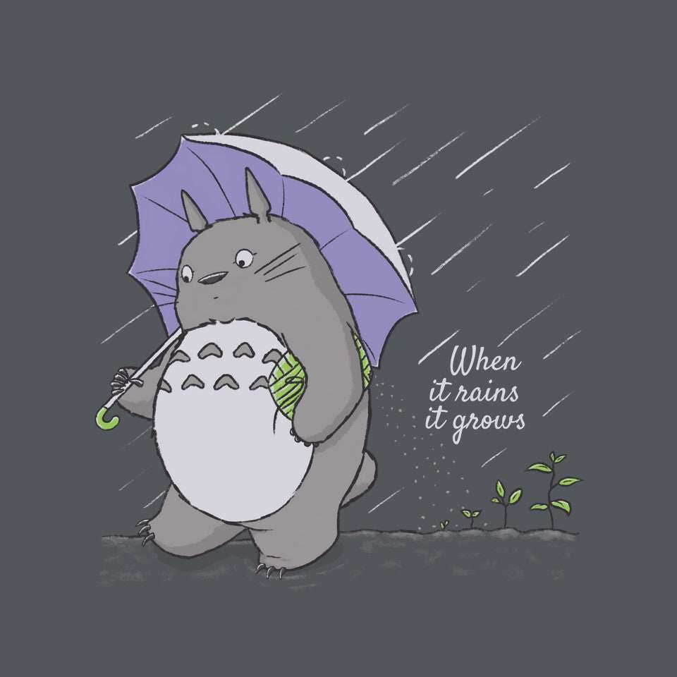 When It Rains - None / Navy / 16x16