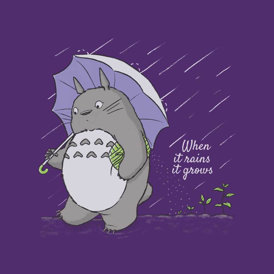 When It Rains - None / Navy / 16x16