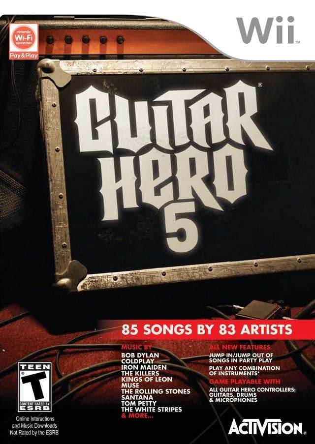 Guitar Hero 5 (Wii) - Game Manual Only