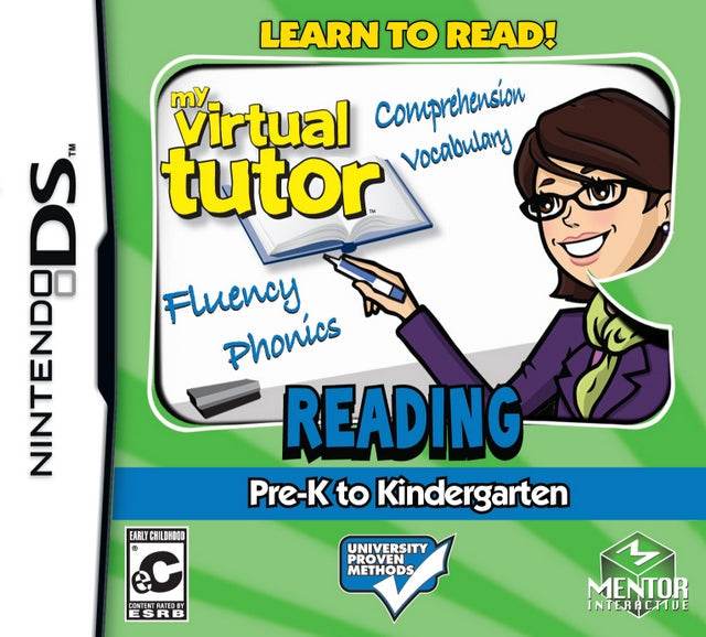 My Virtual Tutor Reading Adventure: Pre-K to Kindergarten (Nintendo DS) - Game Manual Only