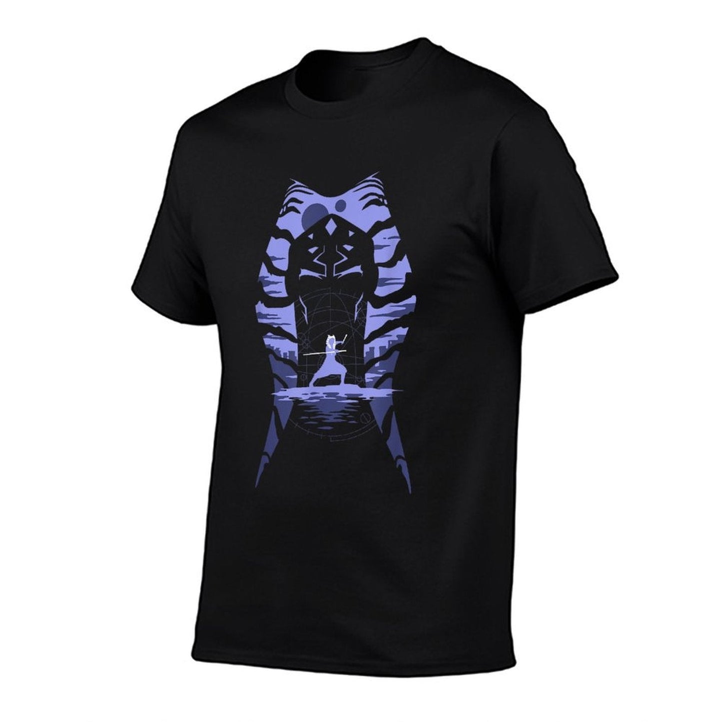 Star Wars Ahsoka Fighting Pose Montral Silhouette  Wrinkle-resistant T-Shirt