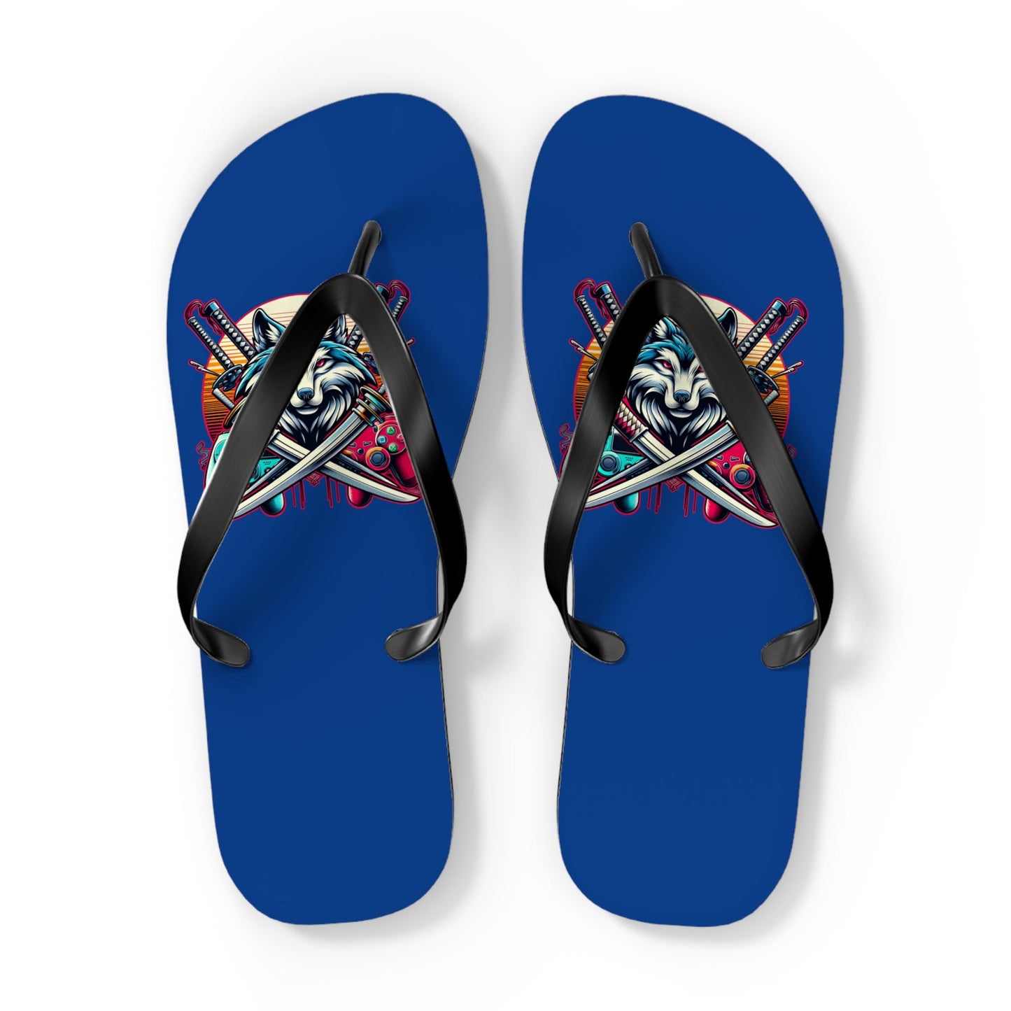 XP Wolf Gamer Flip Flops