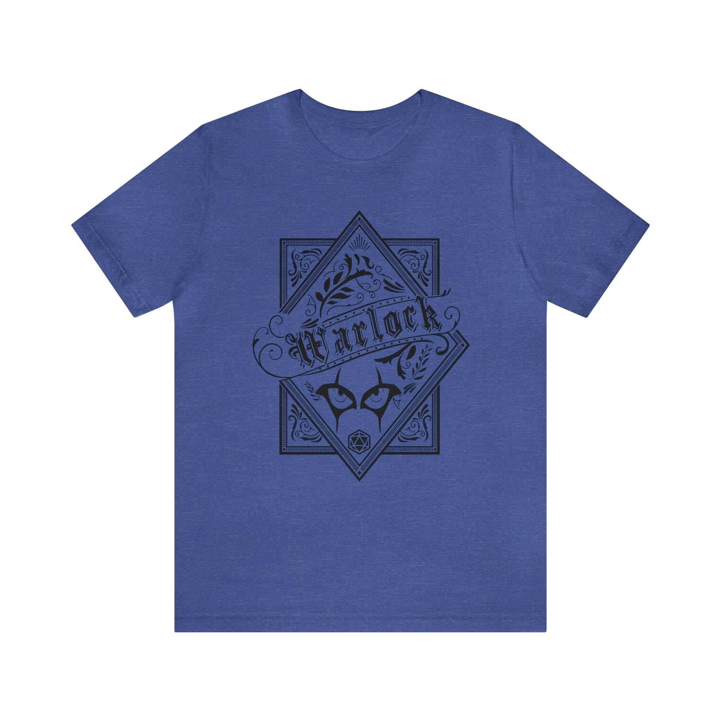 Warlock Class Shirt - Heather True Royal / S