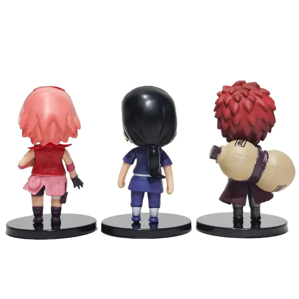 12 pcs set Naruto Shippuden Figurines, Sasuke Itachi Hinata Figure, Anime 3 in