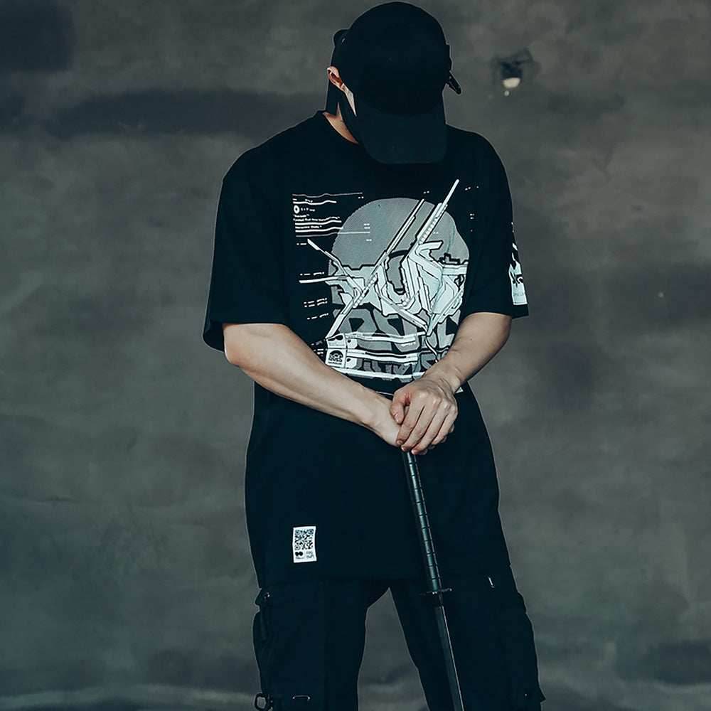 Sim9003 Double X Cyberpunk Tee - S