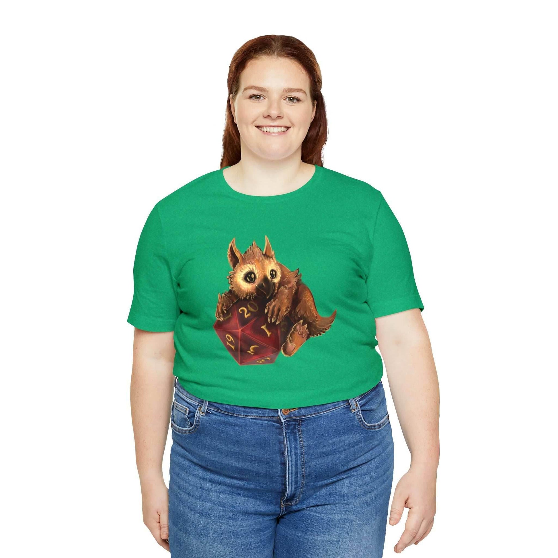 Owliver with High Variance D20 Short Sleeve Tee - Athletic Heather / S