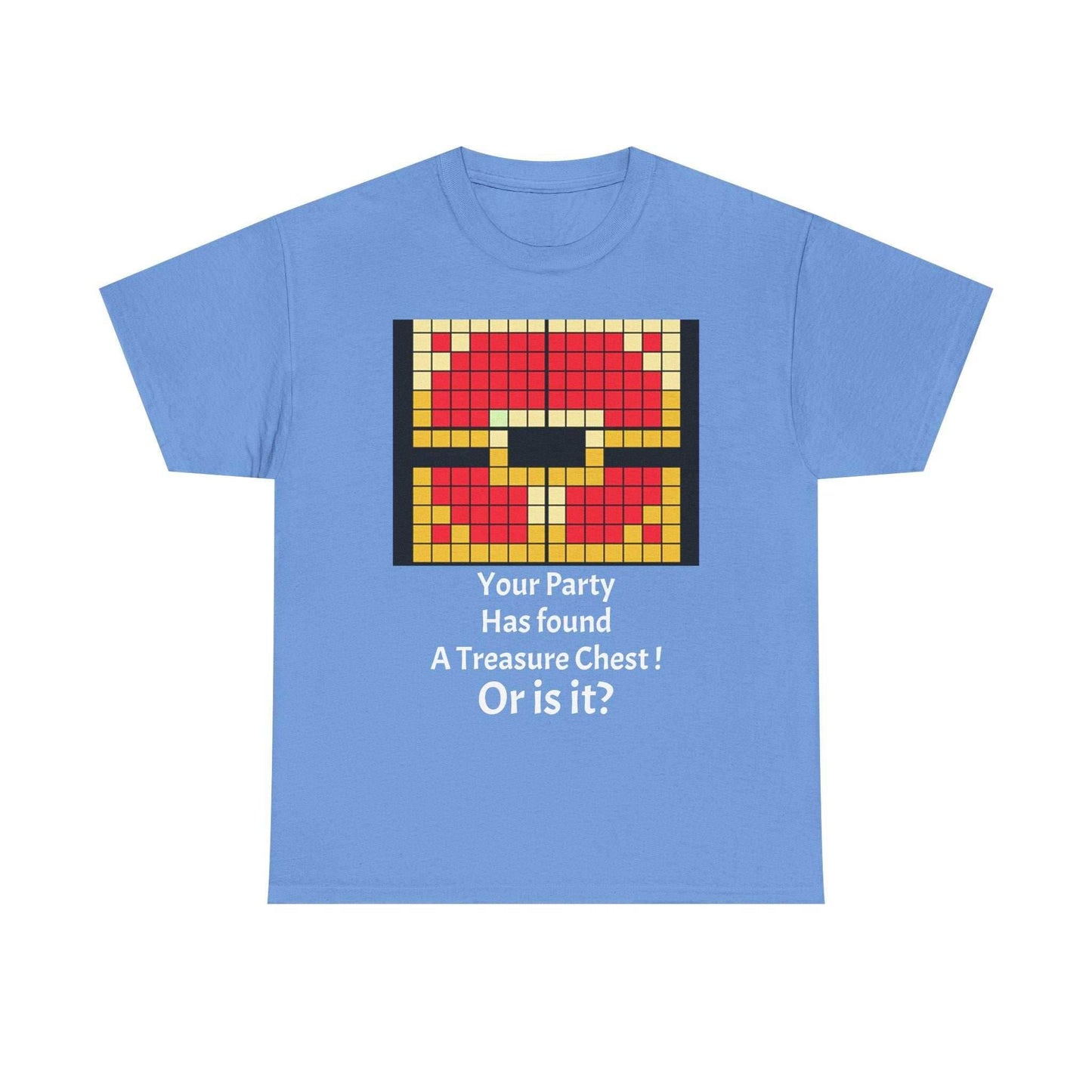 Your party has found a treasure chest! Unisex Heavy Cotton Tee - Carolina Blue / S