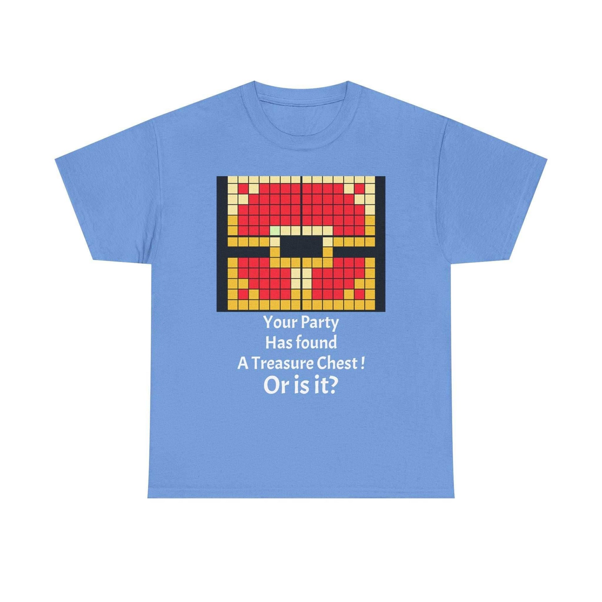 Your party has found a treasure chest! Unisex Heavy Cotton Tee - Carolina Blue / S