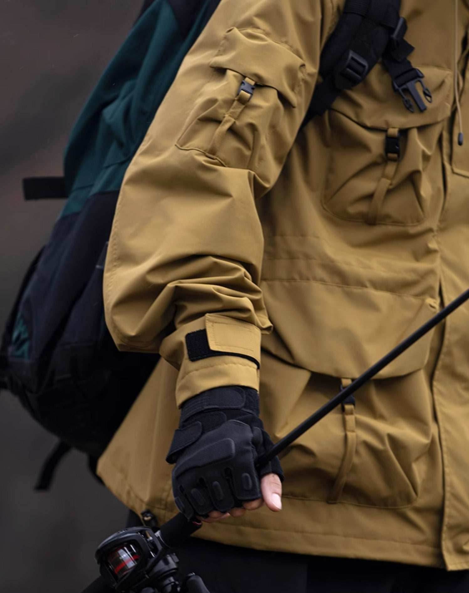 APEJ8 Khaki Tactical Wilderness Jacket - Mustard Yellow / S