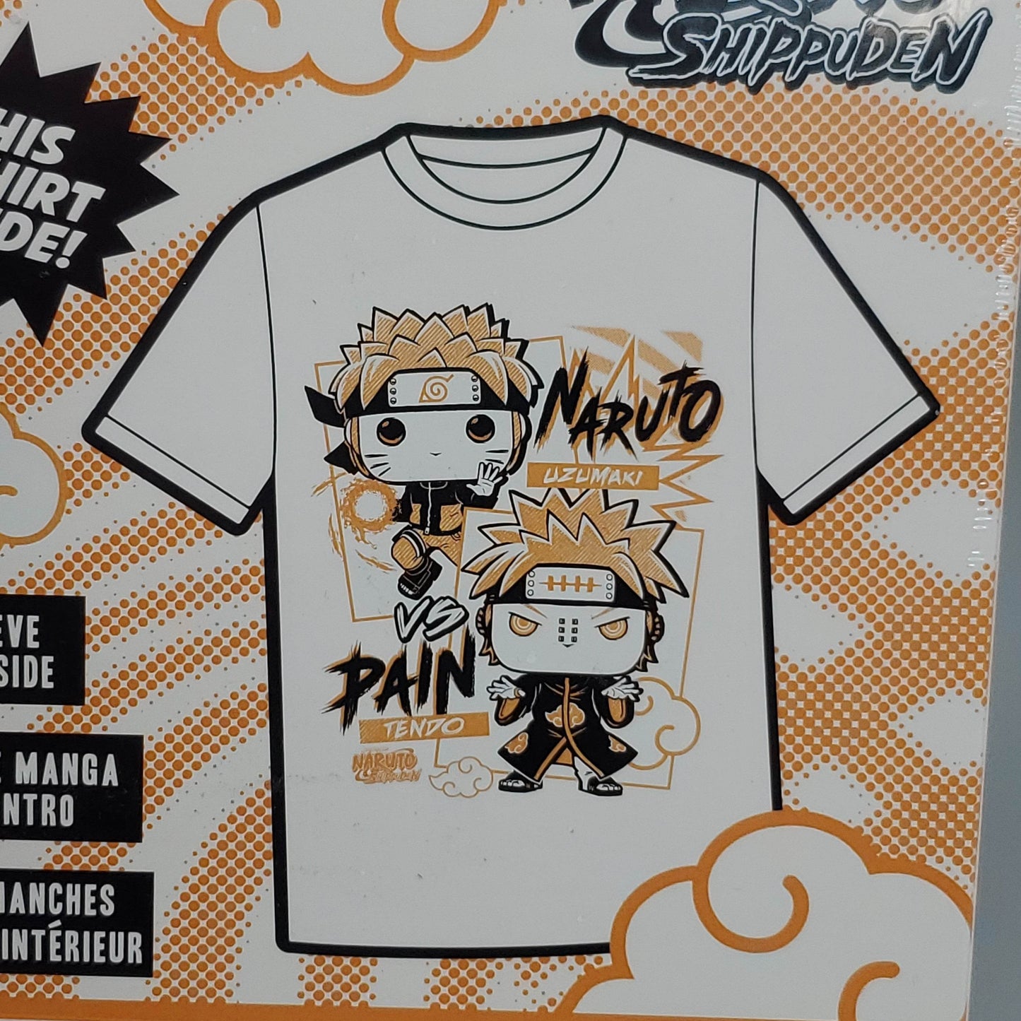 FUNKO Pop Naruto Shippuden Unisex T-Shirt SZ M Naruto vs Pain Boxed Tee - 