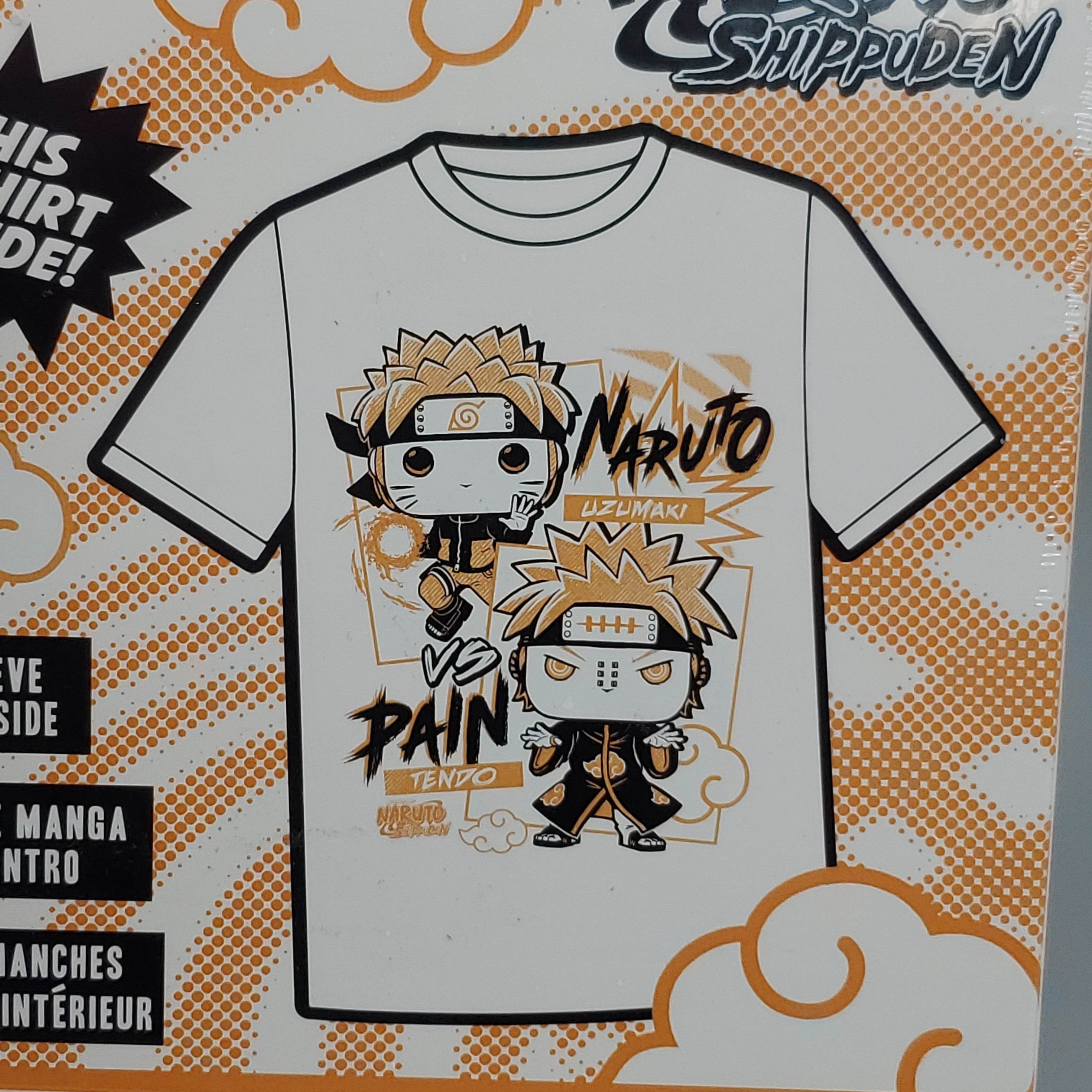 FUNKO Pop Naruto Shippuden Unisex T-Shirt SZ XS Naruto vs Pain Boxed Tee - 