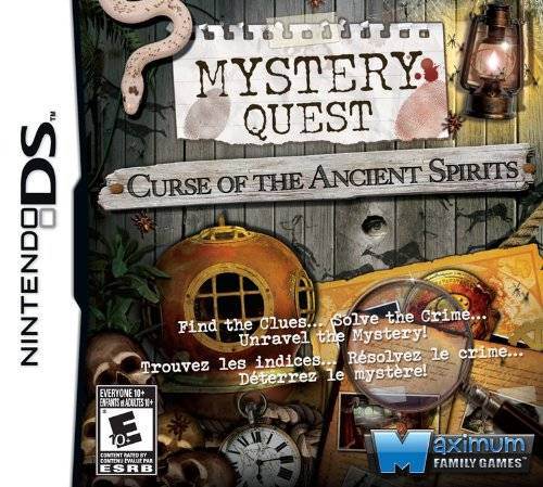 Mystery Quest: Curse of the Ancient Spirits (Nintendo DS) - Game Manual Only