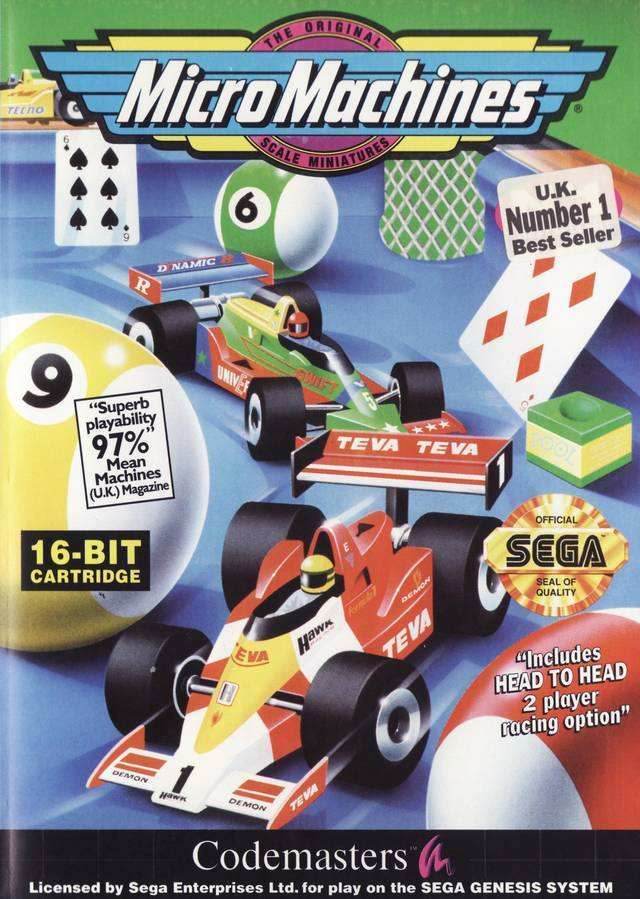 Micro Machines With Box and Manual (Sega Genesis) - Game Manual Only