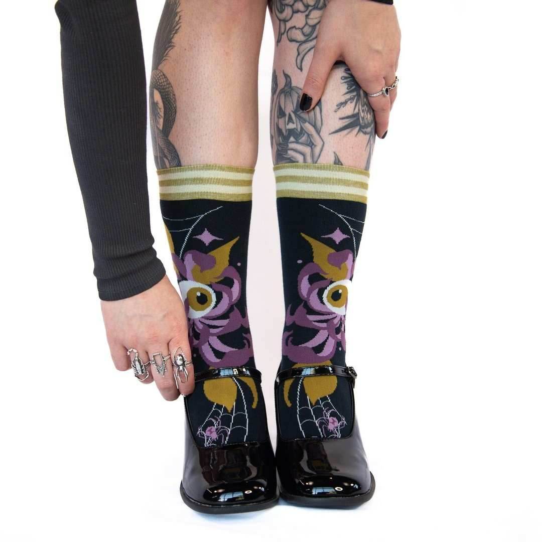 Arachnid's Bloom Crew Socks - 