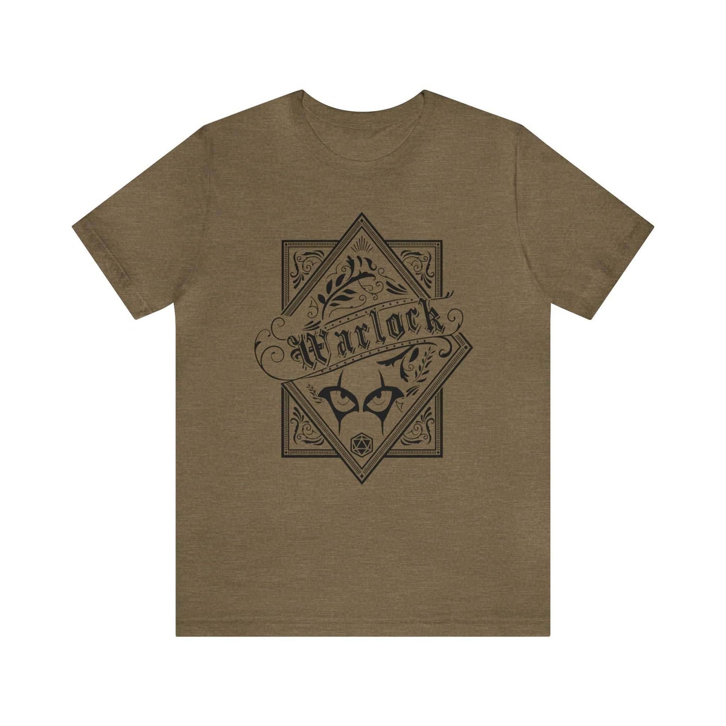 Warlock Class Shirt - Heather Olive / S