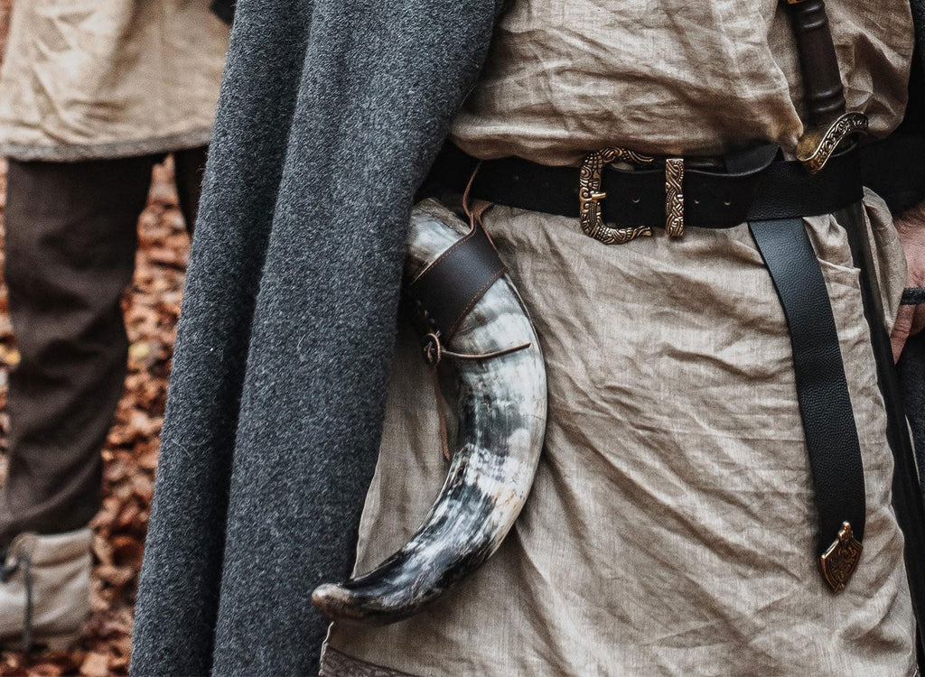 Viking Drinking Horn with Leather Holster – The Journeyman