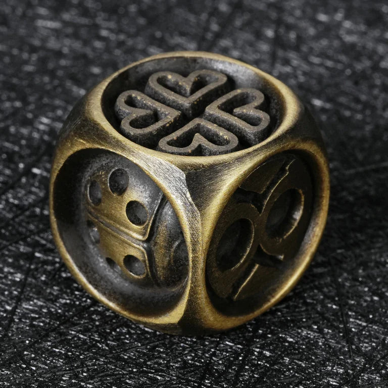 DND Dice Original Fun Lucky Ladybug Metal D6 Dice
