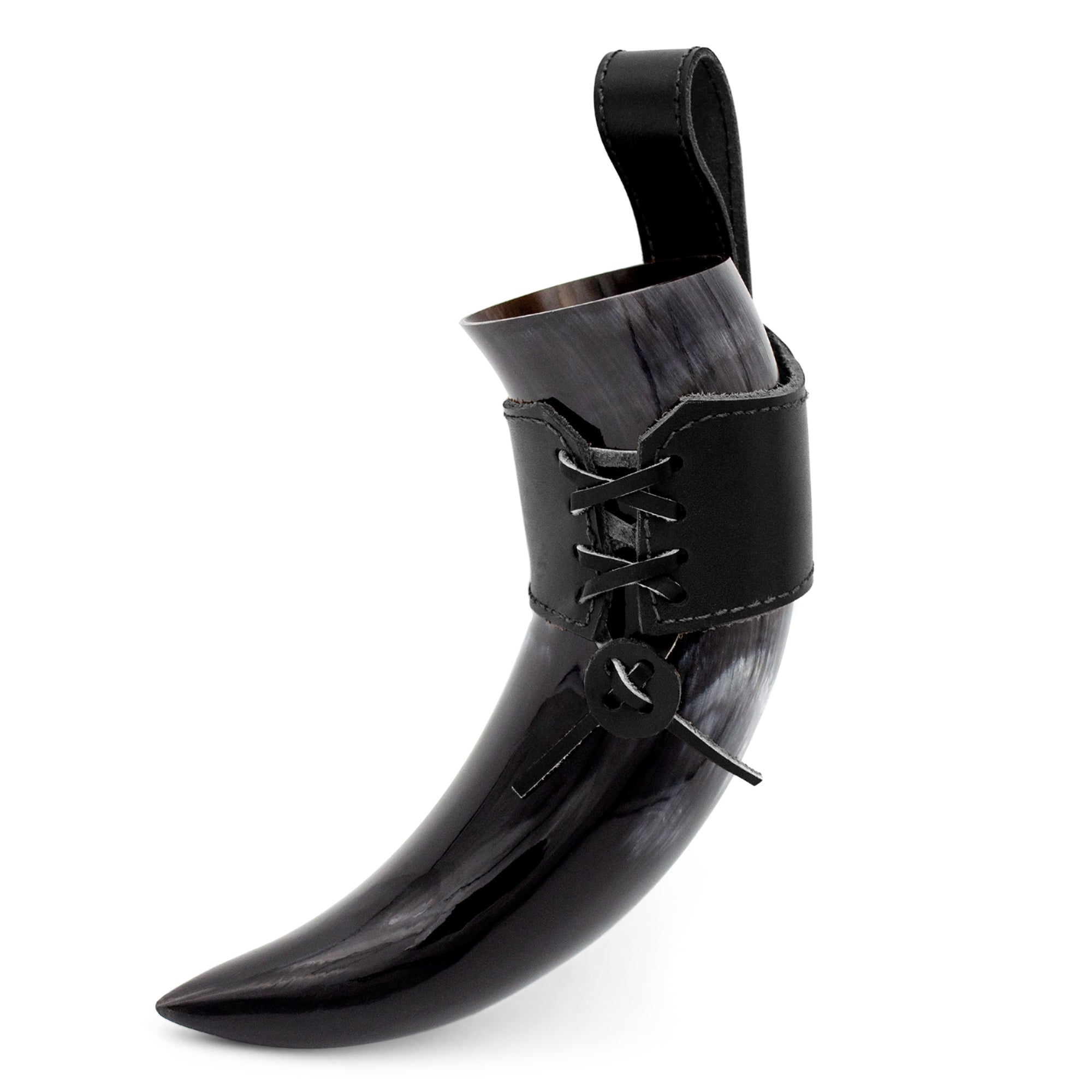Viking Drinking Horn with Leather Holster – The Journeyman