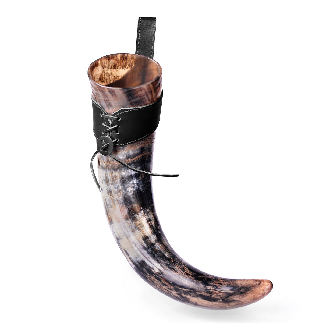 Viking Drinking Horn with Leather Holster – The Journeyman