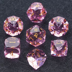 Bear Dice DND Multi-Sided Engraved Glass Gemstone Dice Set