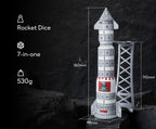 Kickstarter Dice - Metal Rocket Dice 7-in-1 Spinning Metal Dice Set