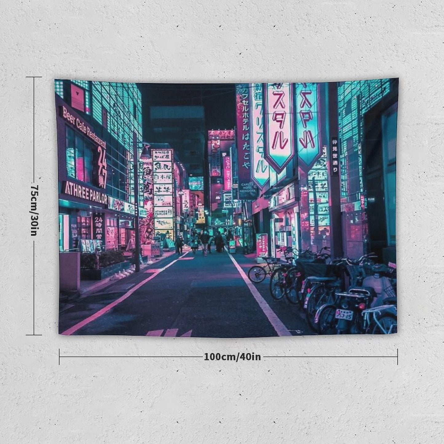 Tokyo - A Neon Wonderland Tapestry