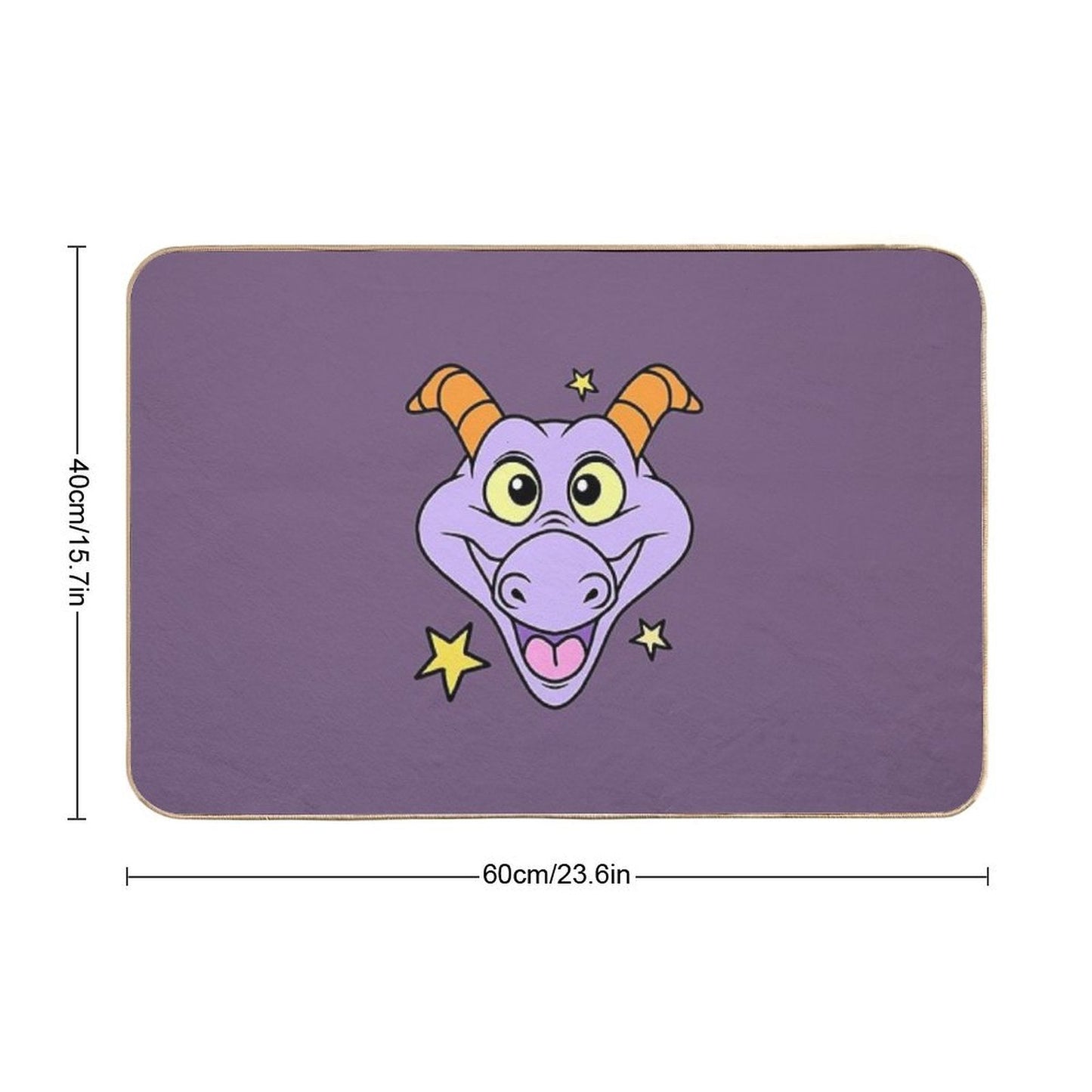 Figment with Stars  Odorless Bath Mat