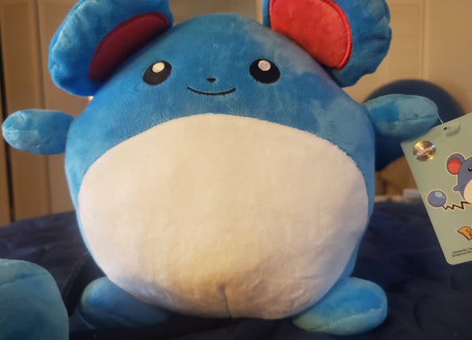 Pokemon Marril Plush Soft Stuffed Doll Toys Cute 10 Inch Kids
