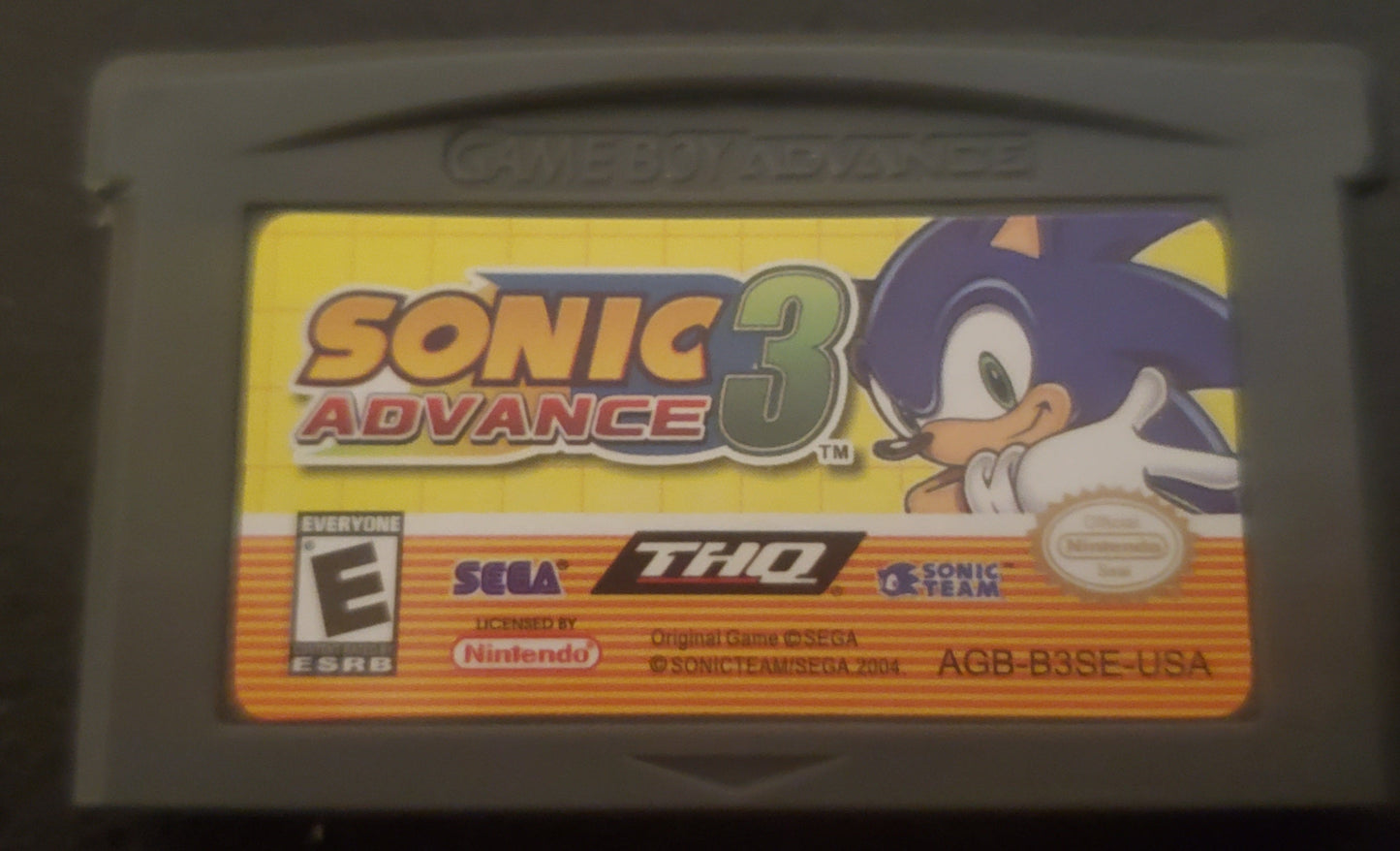Sonic Advance 3 GBA Video Game Boy Advance