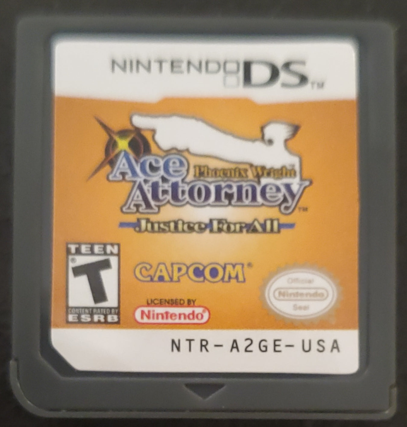Phoenix Wright: Ace Attorney - Justice for All Video Game Nintendo DS