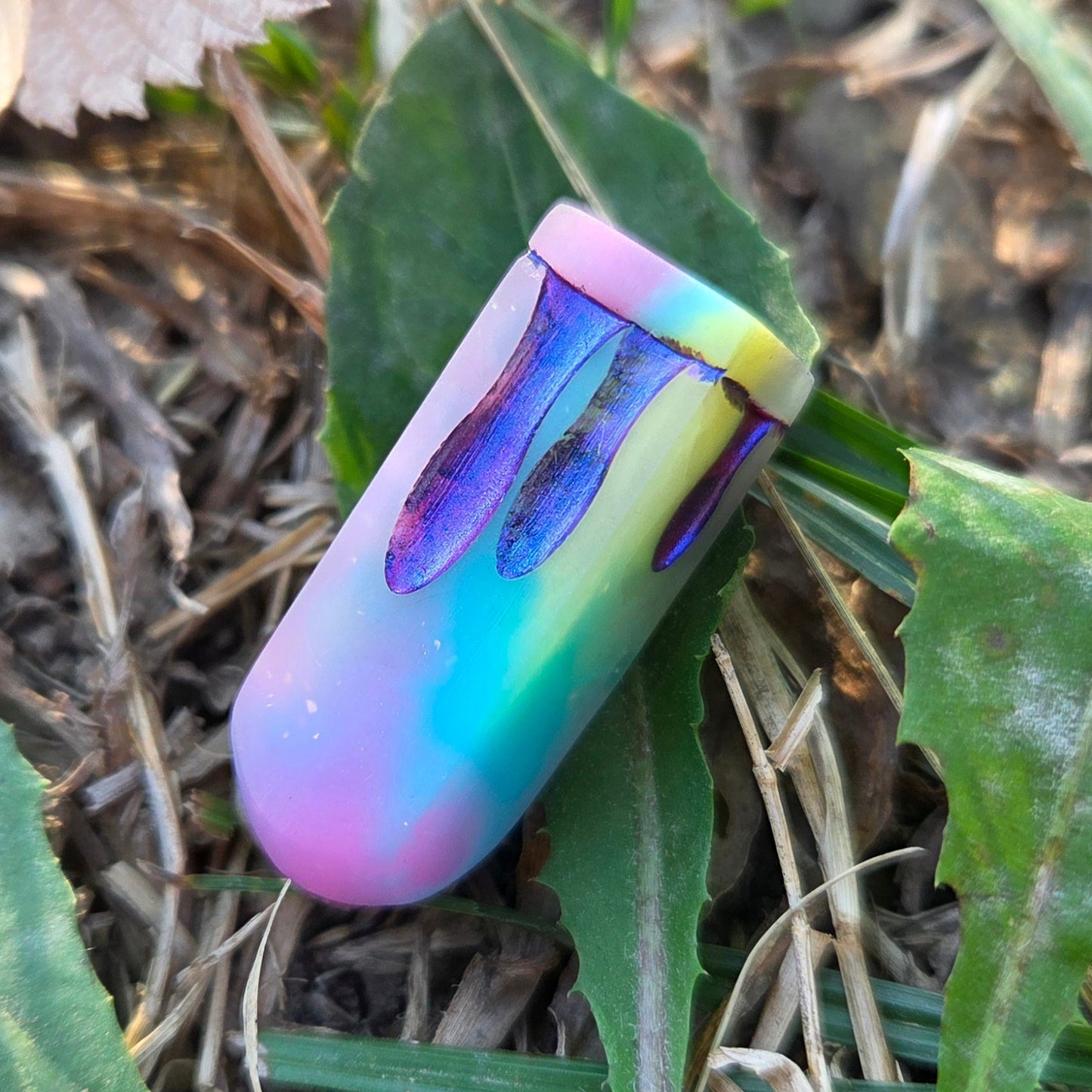 Poisoner's Vial Alternative Shaped Functional TTRPG Handmade Resin D4 Gaming Dice