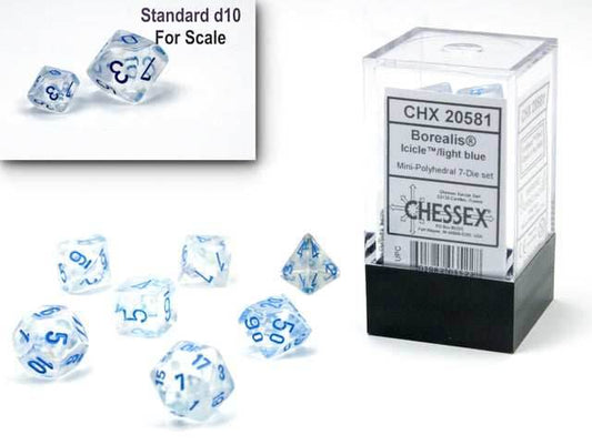Borealis® Mini-Polyhedral Icicle™/light blue Luminary™ 7-Die Set (Mini Poly Release 1) - 