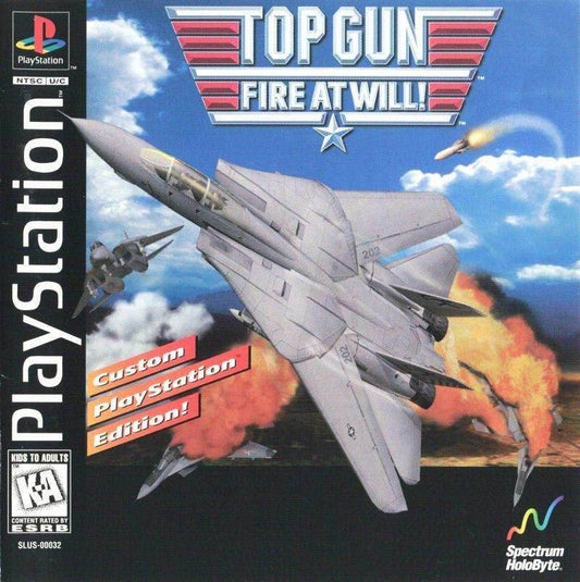 Top Gun Fire At Will (Playstation) - Game Manual Only