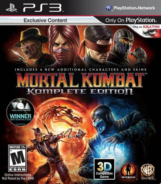 Mortal Kombat Komplete Edition (Playstation 3) - Game Manual Only