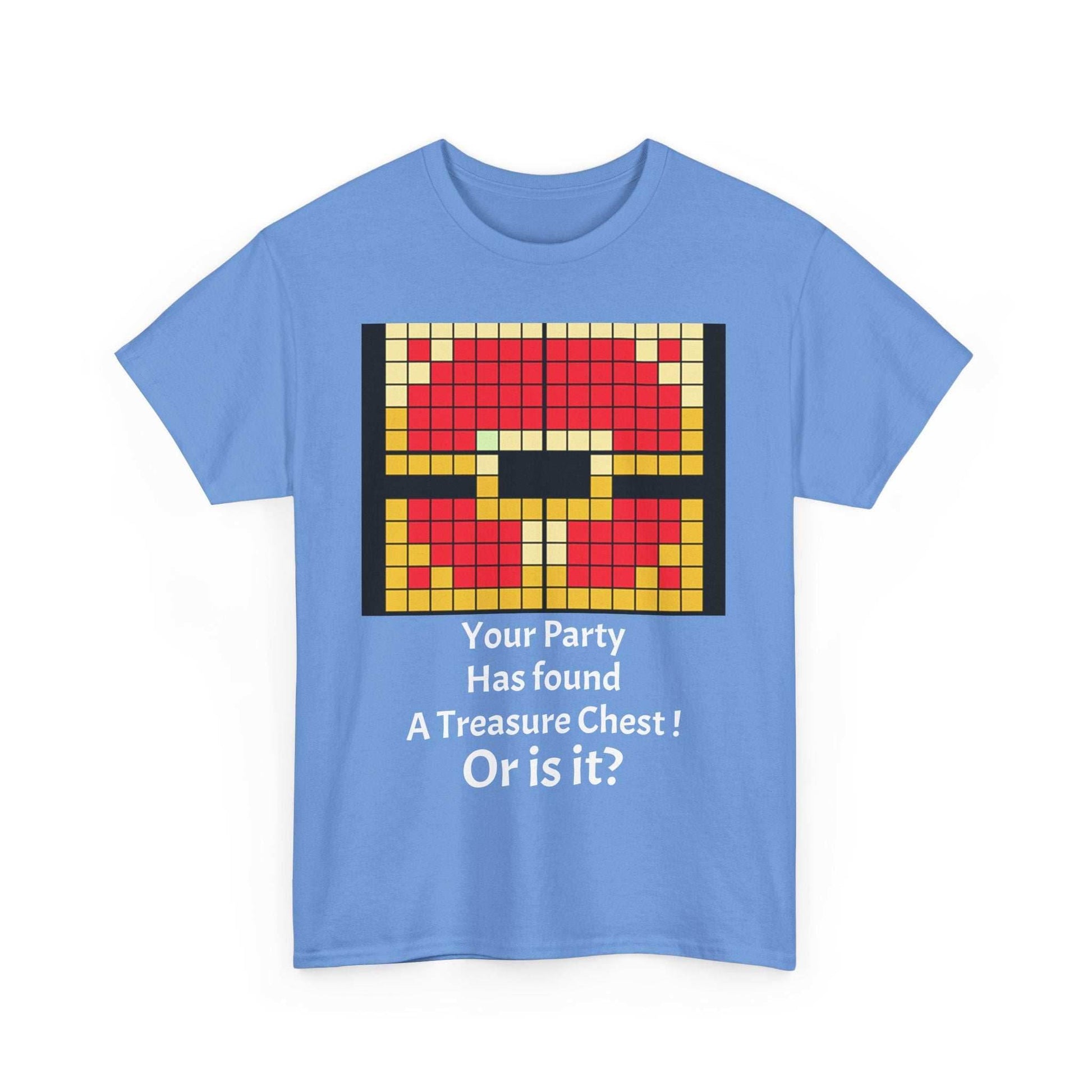 Your party has found a treasure chest! Unisex Heavy Cotton Tee - Carolina Blue / S