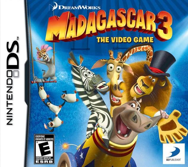 Madagascar 3: The Video Game (Nintendo DS) - Game Manual Only