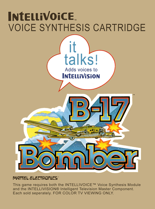 B-17 Bomber (Intellivision) - Game Manual Only