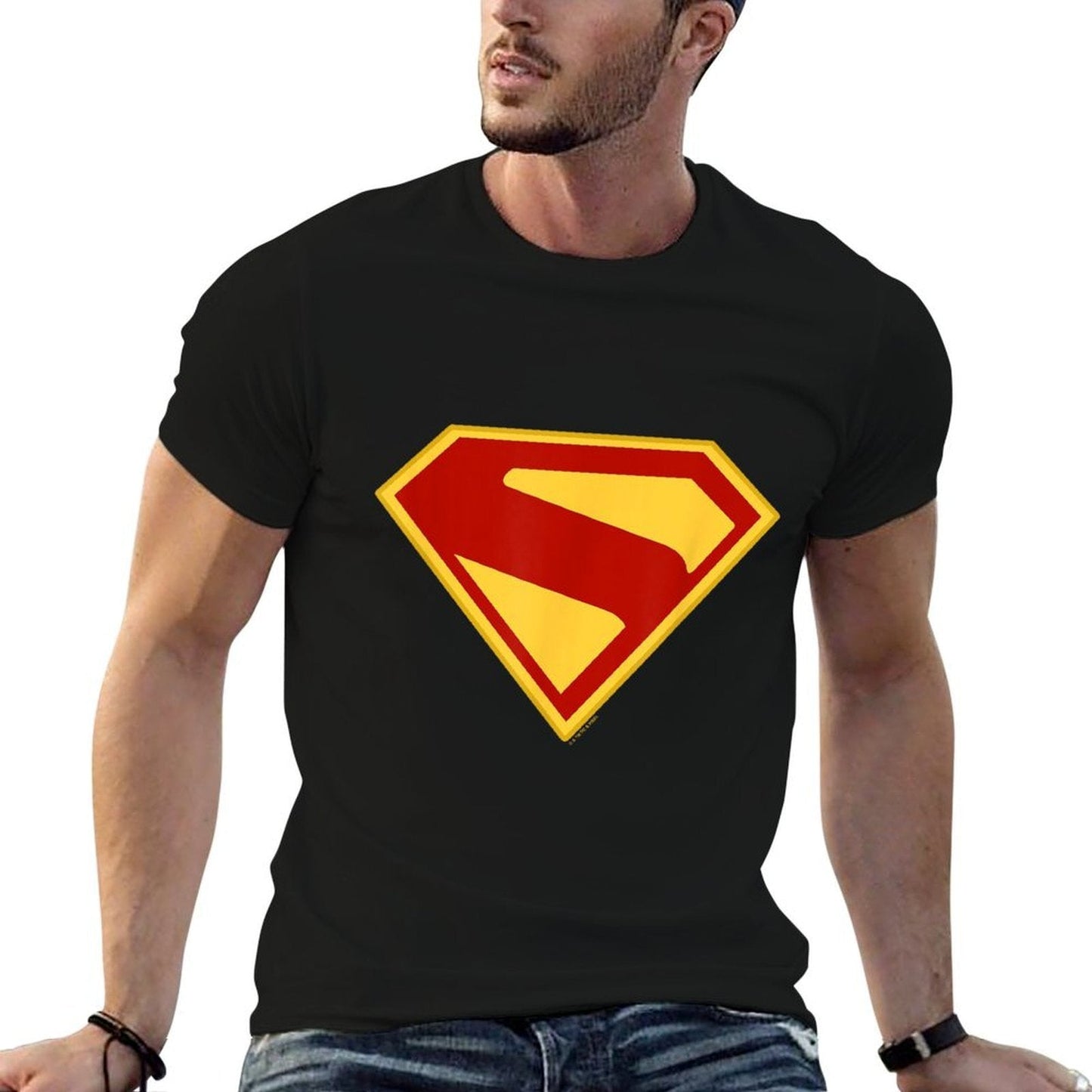 SUPERMAN (2025 Movie) S-Shield  High-quality Stitching T-Shirt