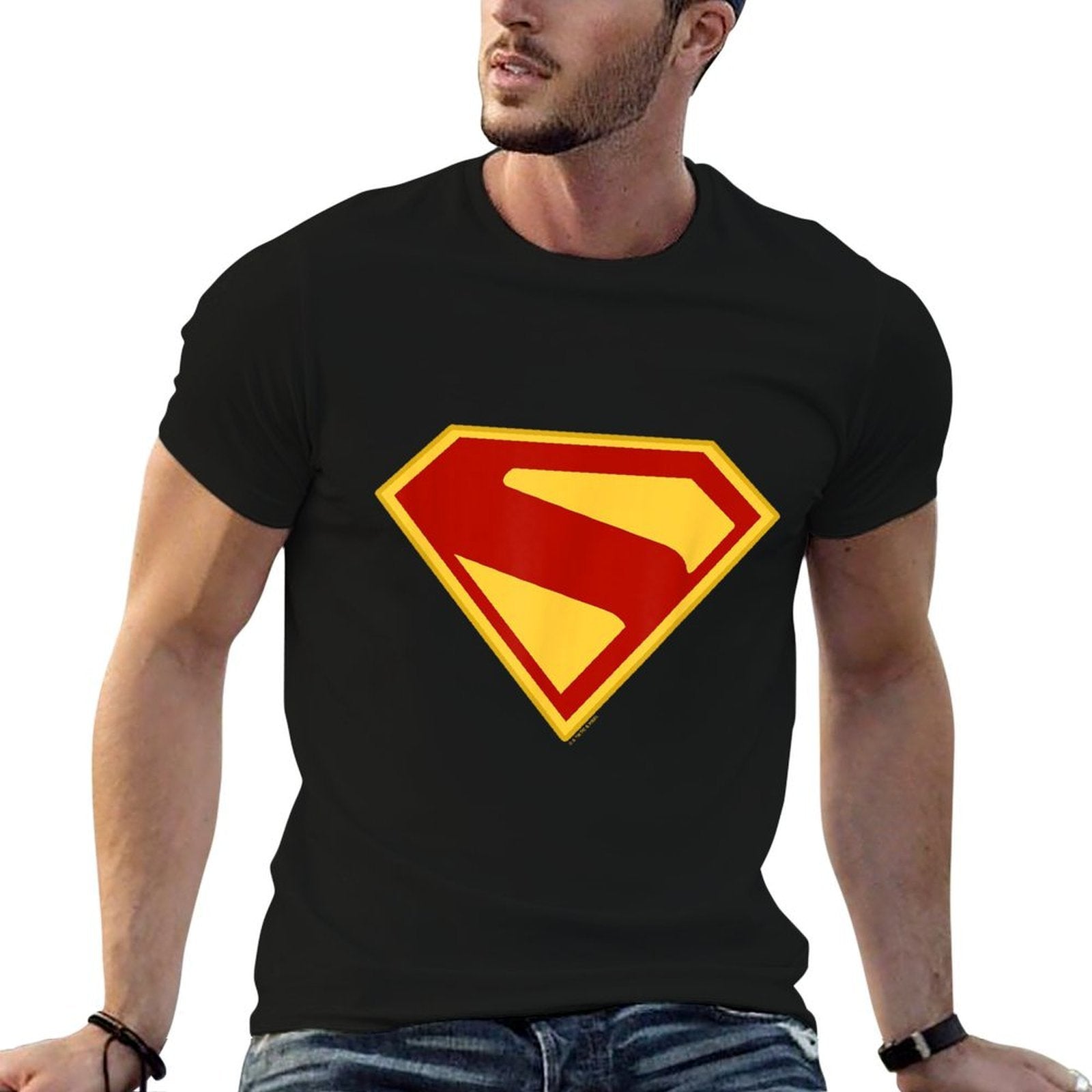 SUPERMAN (2025 Movie) S-Shield  High-quality Stitching T-Shirt